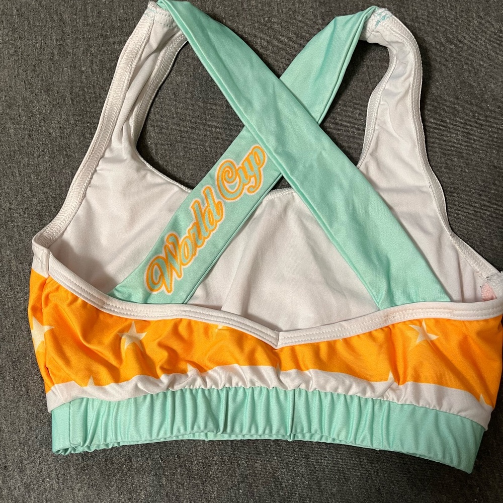 World Cup shooting stars practice wear sports bra